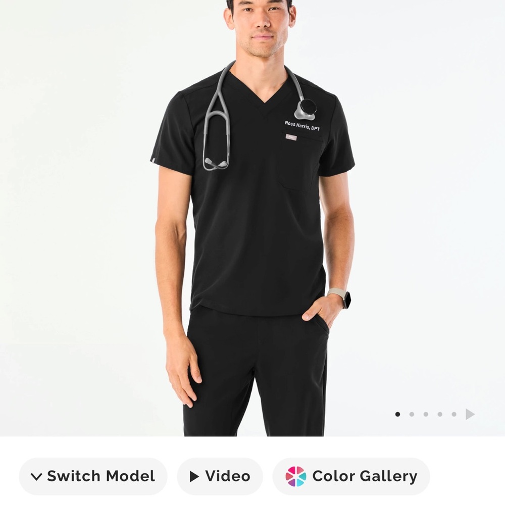 Figs Black Short Sleeve Men's Tee